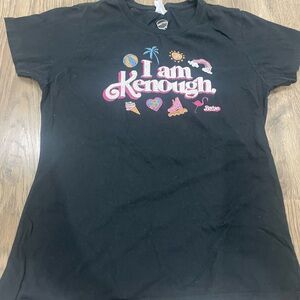 Barbie Black Short Sleeve Tee with Graphic Design